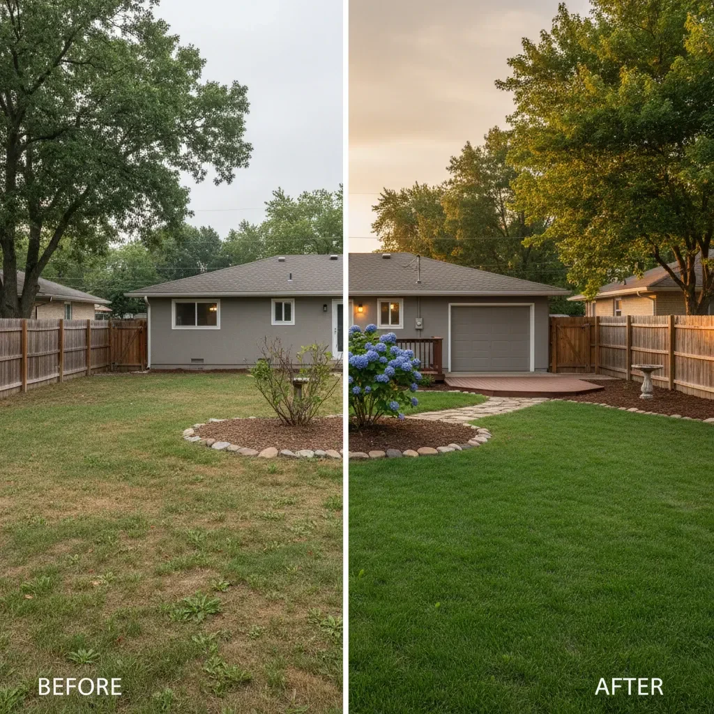 Quality Landscaping Kirkland Landscaping transformation - before and after in Kirkland